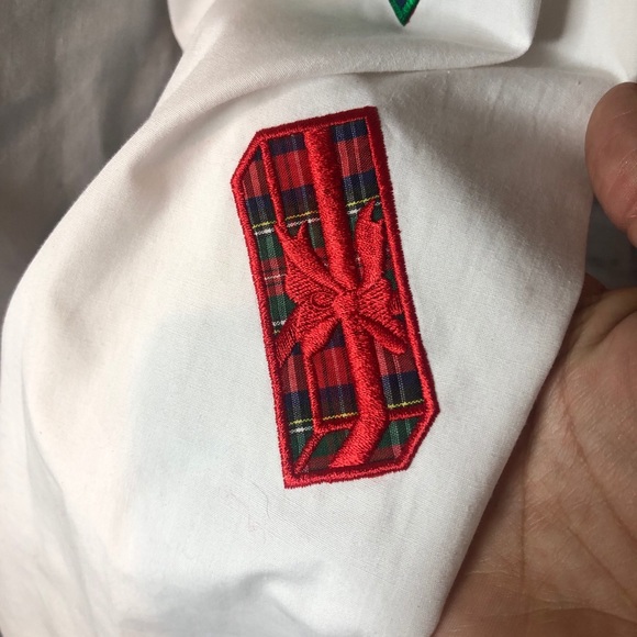 Westbound Button Down Embroidered Christmas Shirt - Picture 5 of 10